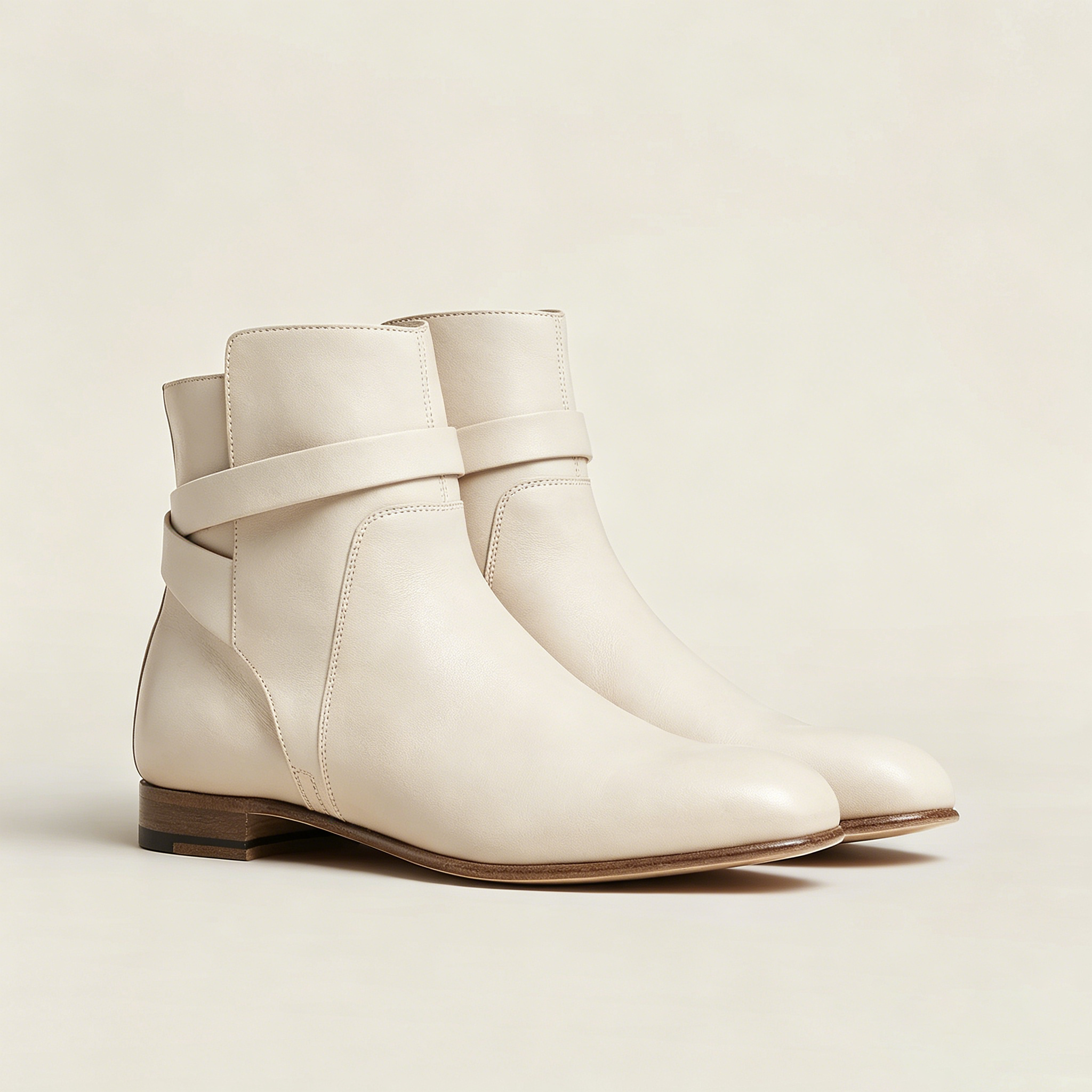 26 Bohemian Leather Ankle Boots - Image 1
