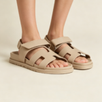 Leather Slide Sandals - Image 2